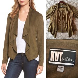 KUT from the Kloth Tayanita Faux Suede Jacket L
